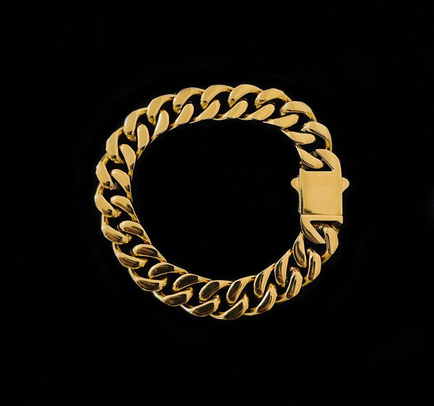 GOLD CUBAN BRACELET (12MM)