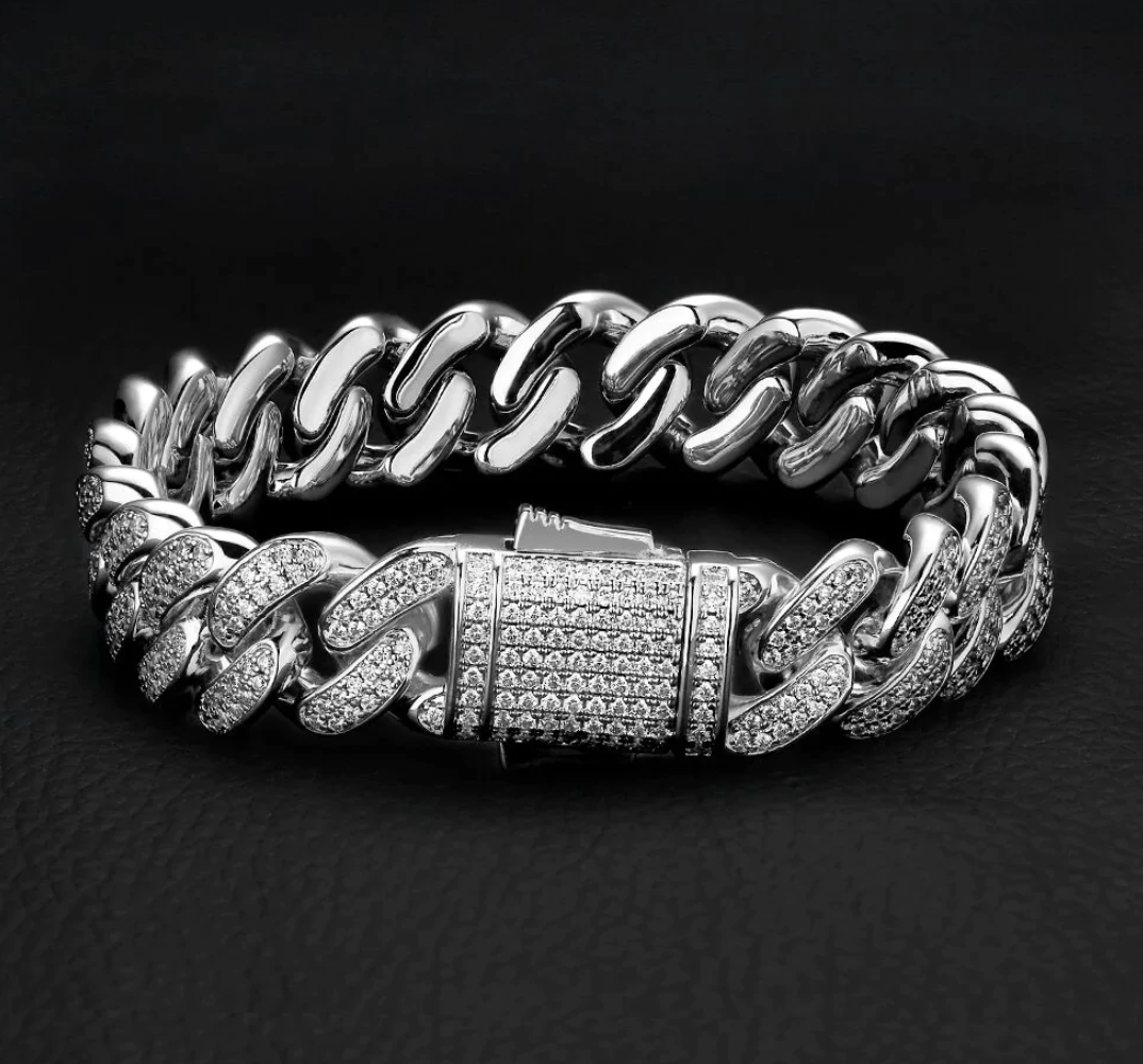 ICE CUBAN BRACELET (12MM)