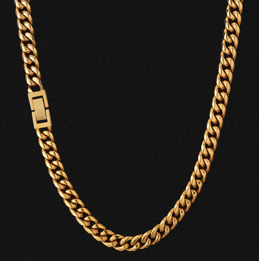 GOLD CUBAN CHAIN (8MM)