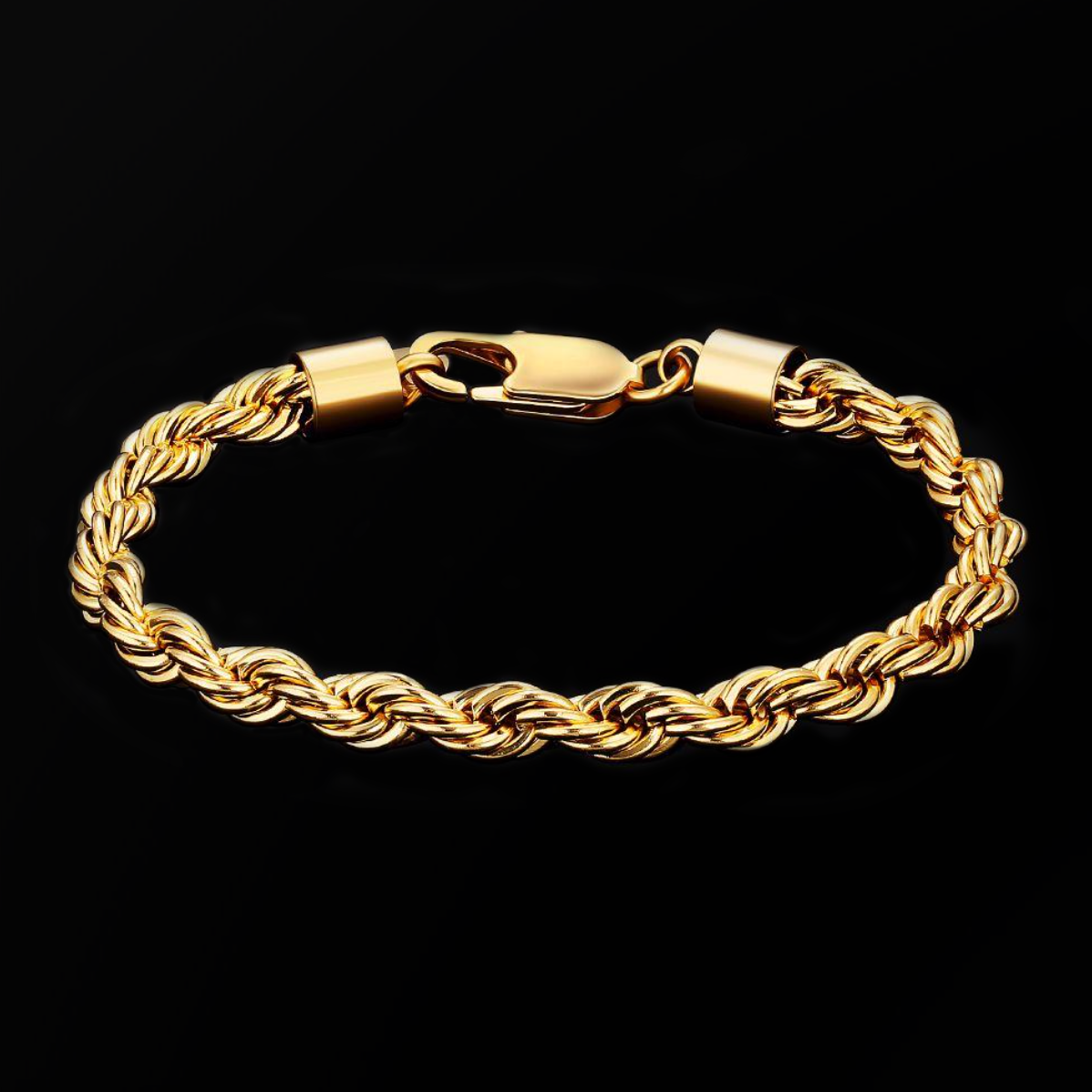 GOLD ROPE BRACELET (6MM)