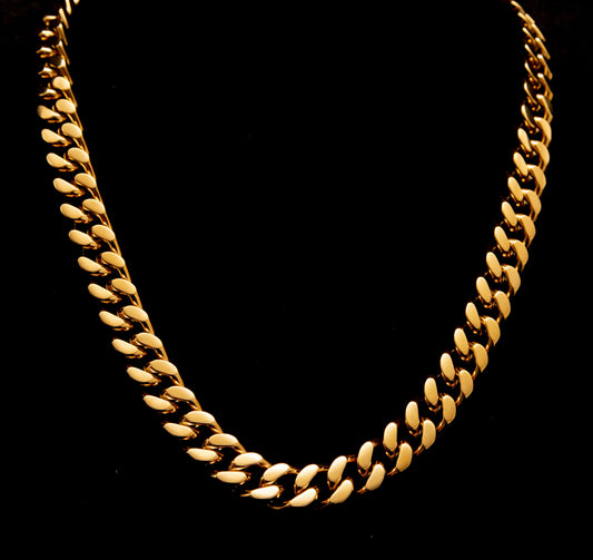 GOLD CUBAN CHAIN (12MM)