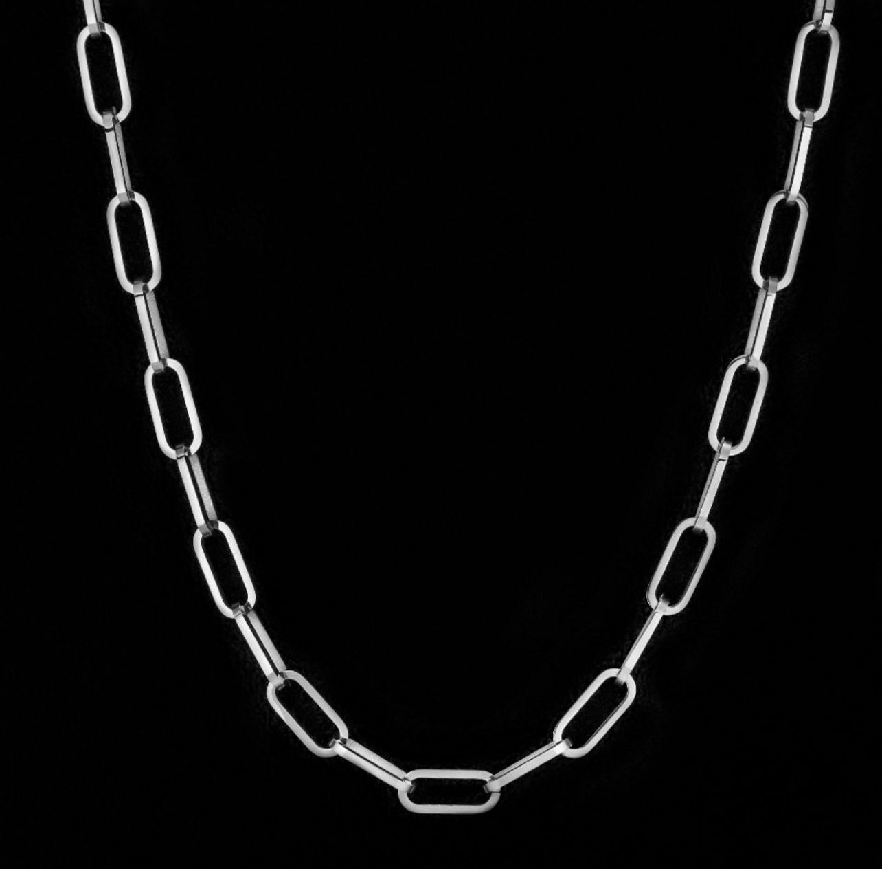 SILVER PAPERCLIP CHAIN